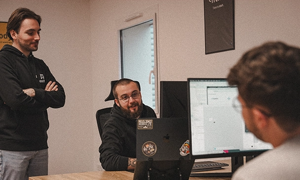 Erwan, Romain et Thomas